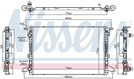 Радiатор NISSENS 606463