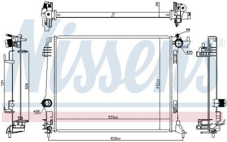 Радiатор NISSENS 606474