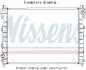 Радіатор охолодження NISSENS 606524 (фото 1)