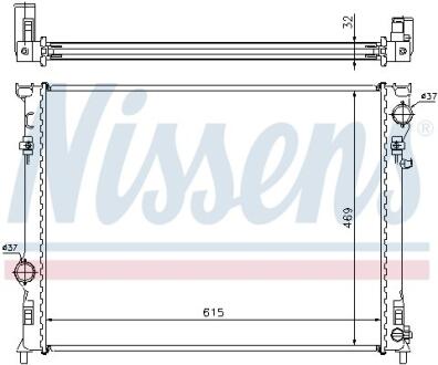 Радіатор охолодження двигуна NISSENS 61014A