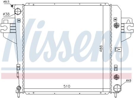 Радiатор NISSENS 61017