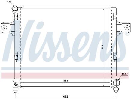 Радiатор NISSENS 61022