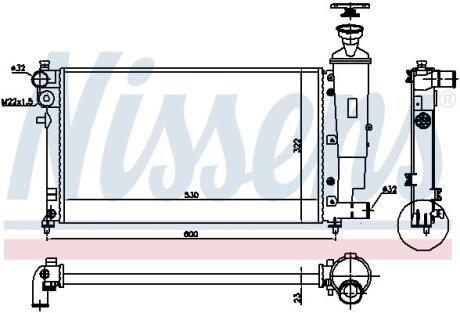 Радiатор NISSENS 61276