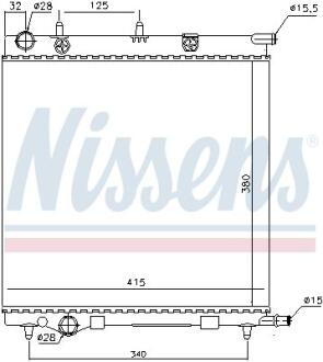 Радiатор NISSENS 61284