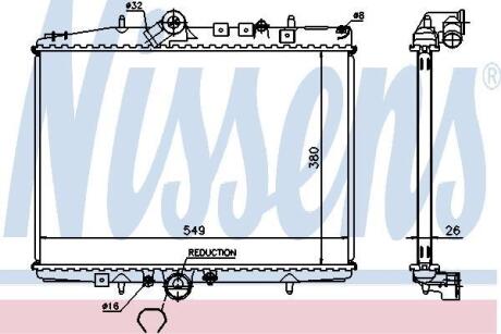 Радiатор NISSENS 61295A