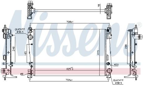 Радiатор NISSENS 617864