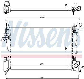 Радiатор NISSENS 61917
