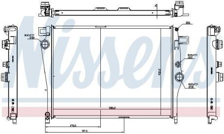 Радiатор NISSENS 627044