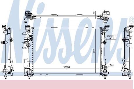 Радiатор NISSENS 627063