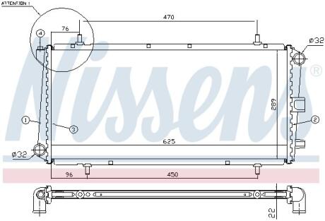 Радiатор NISSENS 62785A