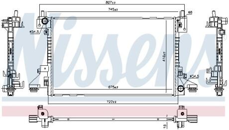 Радiатор NISSENS 630766