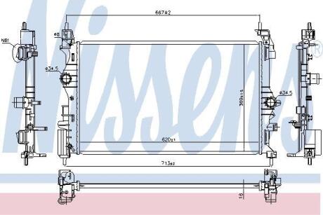 Радiатор NISSENS 630785