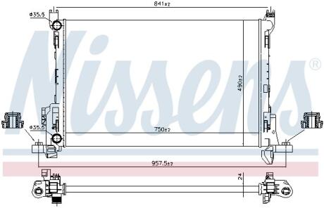 Радiатор NISSENS 630803