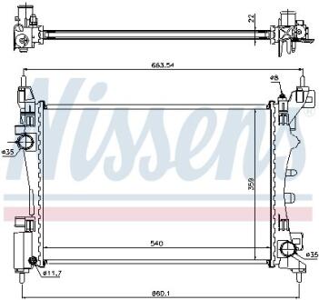 Радiатор NISSENS 636005