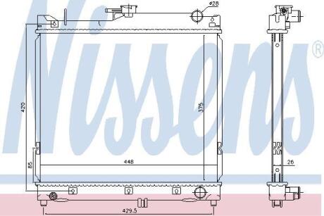 Радiатор NISSENS 64162