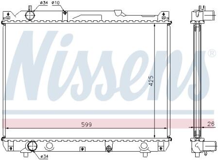 Радiатор NISSENS 64196A