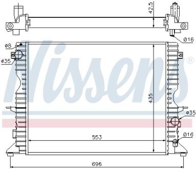 Радiатор NISSENS 64311A