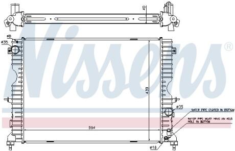 Радiатор NISSENS 64312A