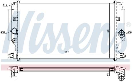 Радiатор NISSENS 64693