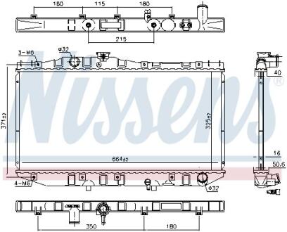 Радiатор NISSENS 64713