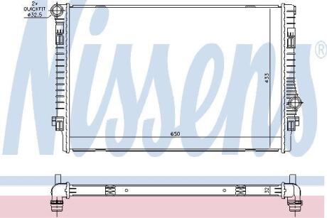 Радіатор охолодження двигуна AUDI A 3/S 3/ SKODA OCTAVIA III (5E) (13-) NISSENS 65302