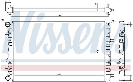 Радiатор NISSENS 65326