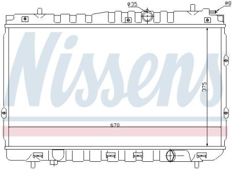 Радiатор NISSENS 66680