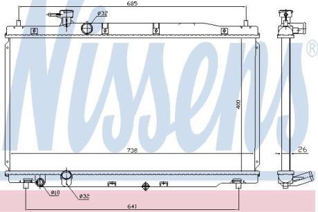 Радiатор NISSENS 681386