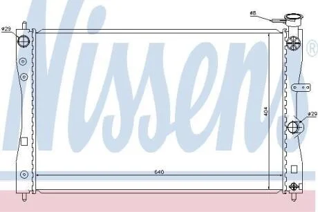 Радіатор охолодження MITSUBISHI COLT, SMART FORFOUR NISSENS 68183