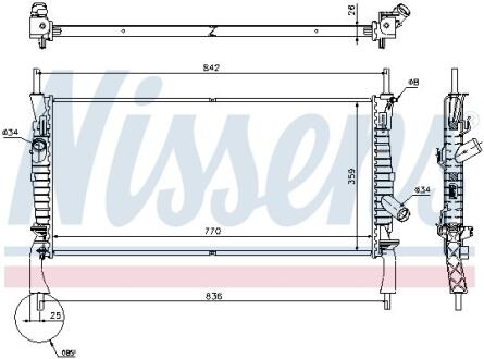Радiатор NISSENS 69226