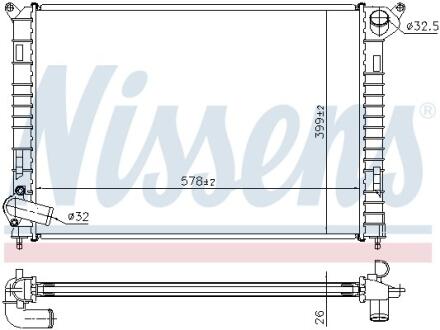 Радiатор NISSENS 69703A
