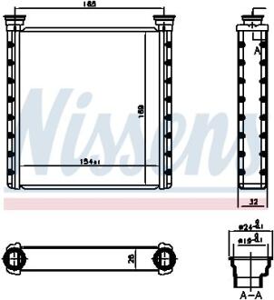 Радіатор обігрівача BMW X1 SERIES F48 (2016) NISSENS 70533