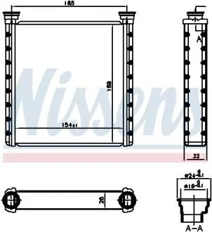 Радіатор обігрівача BMW X1 SERIES F48 (2016) NISSENS 70533