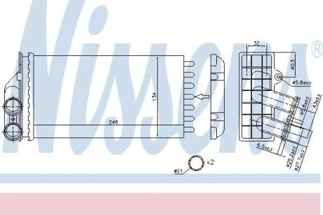 Радіатор опалення NISSENS 71157