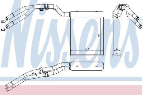 Радіатор опалення NISSENS 71773