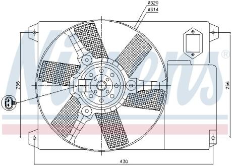 Вентилятор NISSENS 85020