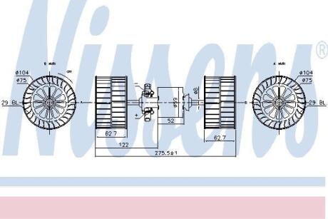 Вентилятор NISSENS 87193