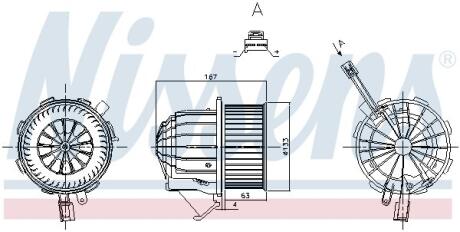 Вентилятор обігрівача VAG NISSENS 87428
