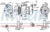 Компресор кондиціонера VOLVO XC60 I (2009) XC60 2.4 D5 NISSENS 890062 (фото 1)