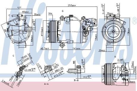 Компресор кондицiонера NISSENS 890071