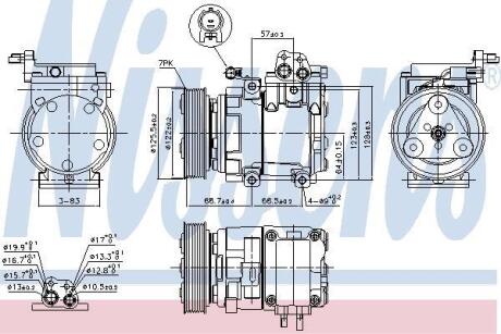 Компресор кондицiонера NISSENS 890129