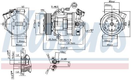 Компресор кондицiонера NISSENS 890138
