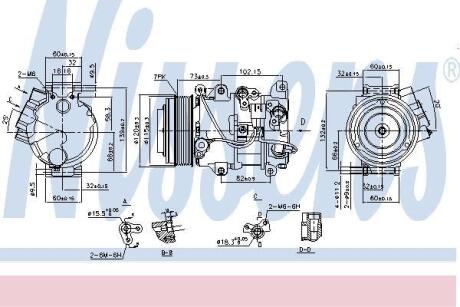 Компресор кондицiонера NISSENS 890141