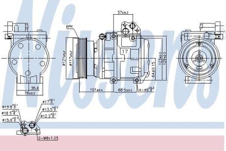 Компресор кондицiонера NISSENS 890234