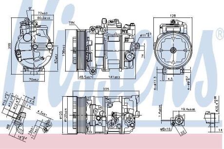 Компресор кондицiонера NISSENS 890294