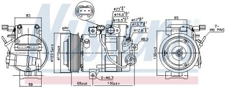 Компресор кондицiонера NISSENS 890687