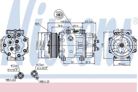 Компресор кондицiонера NISSENS 89143