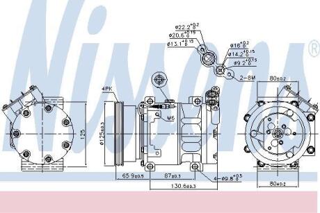 Компресор кондицiонера NISSENS 89164