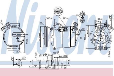 Компресор кондицiонера NISSENS 89308