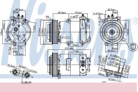 Компресор кондицiонера NISSENS 89569